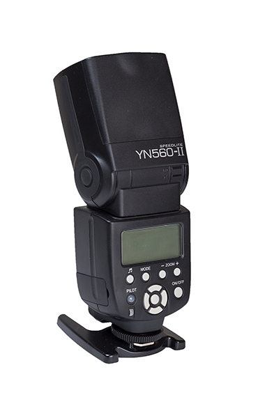 Yongnuo YN560II Speedlight isolated on white